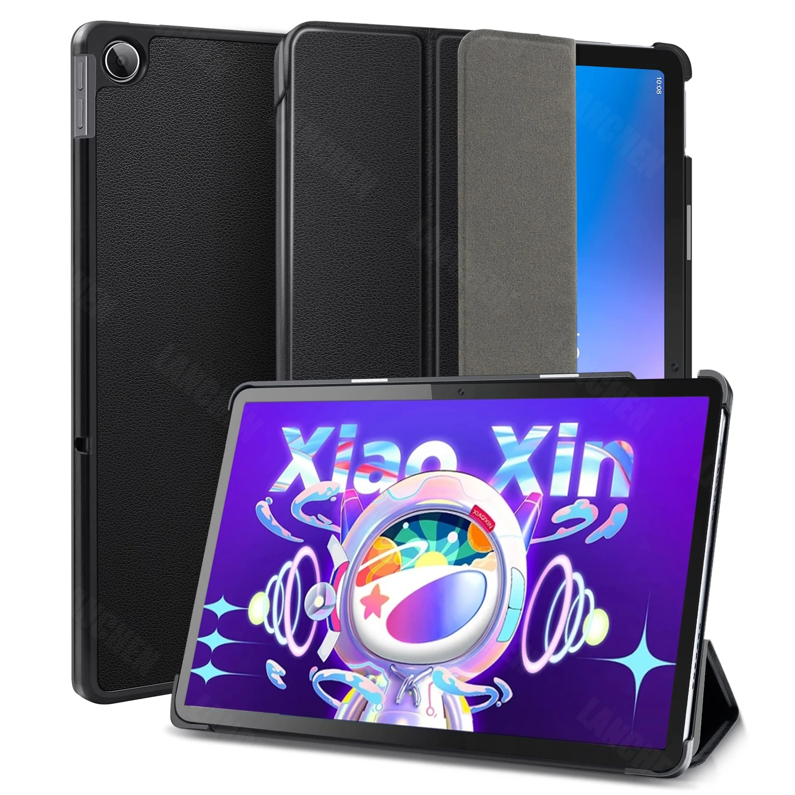 For Lenovo Xiaoxin Pad 2022 10.6 inch TB128FU Tablet Case Tri-Folding Stand Magnetic Flip Stand for Lenovo Tab M10 Plus 3rd Gen