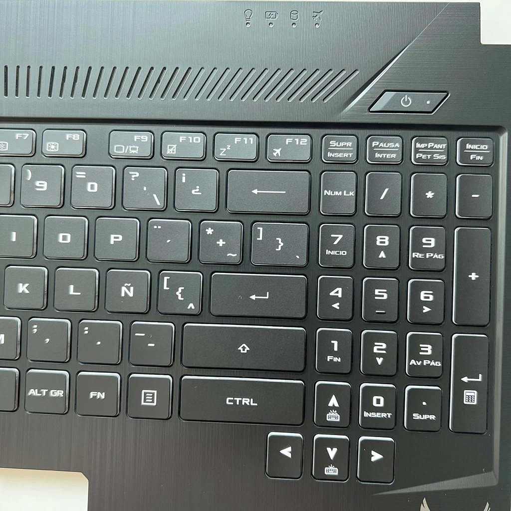 Imagem -04 - Teclado Latino sp Rgb Retroiluminado com Palmeira Superior Asus Tuf Gaming Fx505d dy gd ge Tuf505 Fx86g Fx86f Fx95 Fx95g Fx95d Fx505
