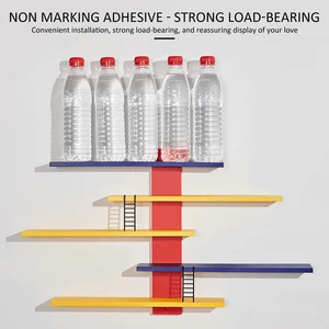 Bergte Wandregal, Handarbeit Blindkasten, DIY -schwimmende Regale, farbenfrohe Rack, Lagerstufen, Figur, Spielzeug 10 Hauptverkaufstreppen Parfüm - №9