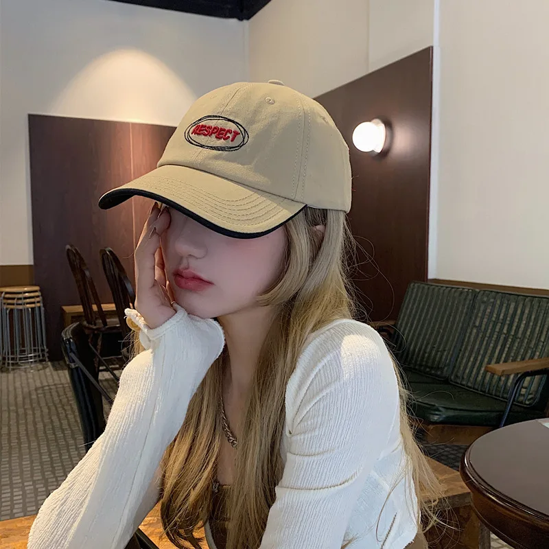 Letter Embroidered Peaked Cap Children's Design Sense Niche2022Men's Fashion New Baseball Cap