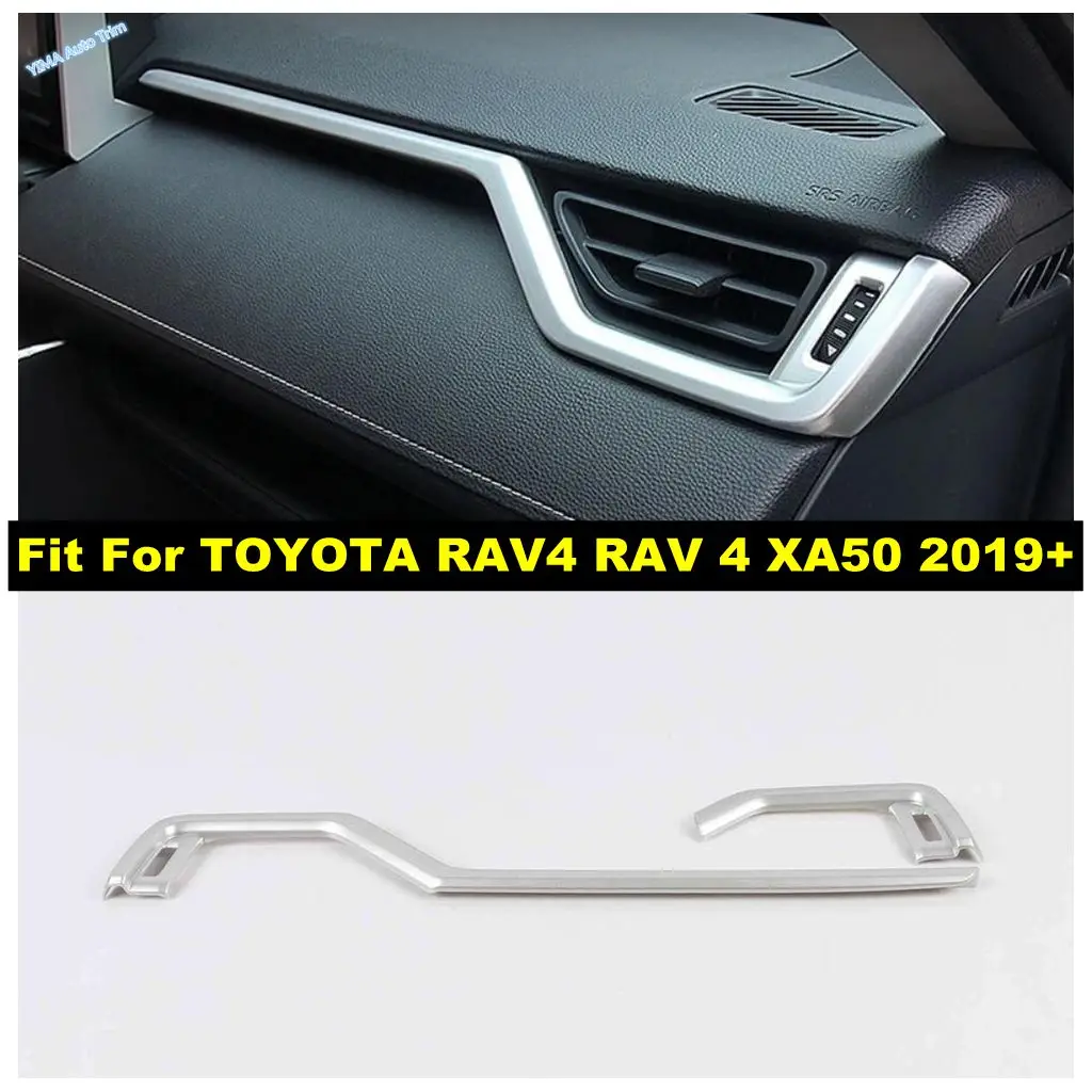 

For Toyota RAV4 XA50 2019 2020 2021 2022 2023 2024 RAV 4 Hybrid Car Central Control Dashboard Panel Strip Cover Trim Accessories