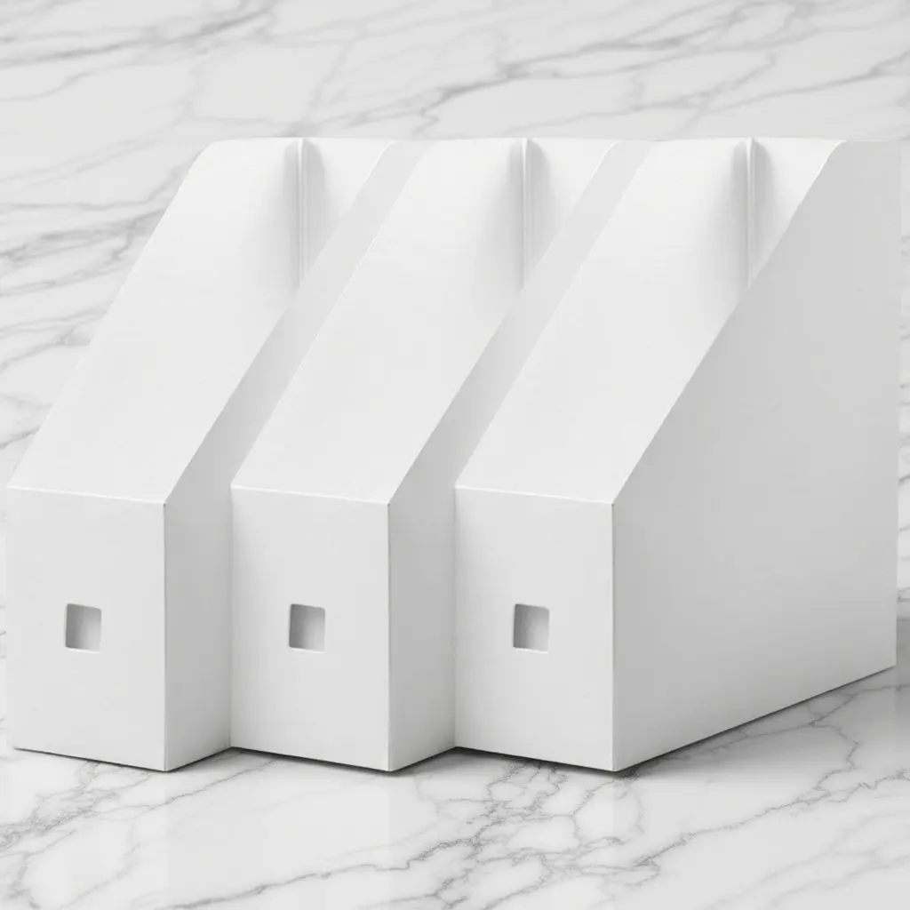 

Набор из 3-х высококачественных пластиковых настольных органайзеров для документов, книг и журналов