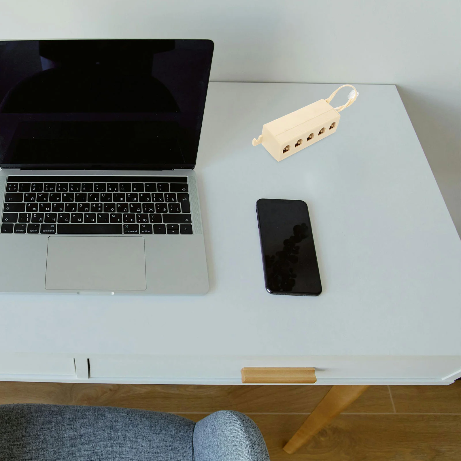 

2Pcs Telephone Line Splitter Adapter 5-Way Rj11 Jack Box for Landline Connection Splitter Supplies 6p4c Plug and Play Compact