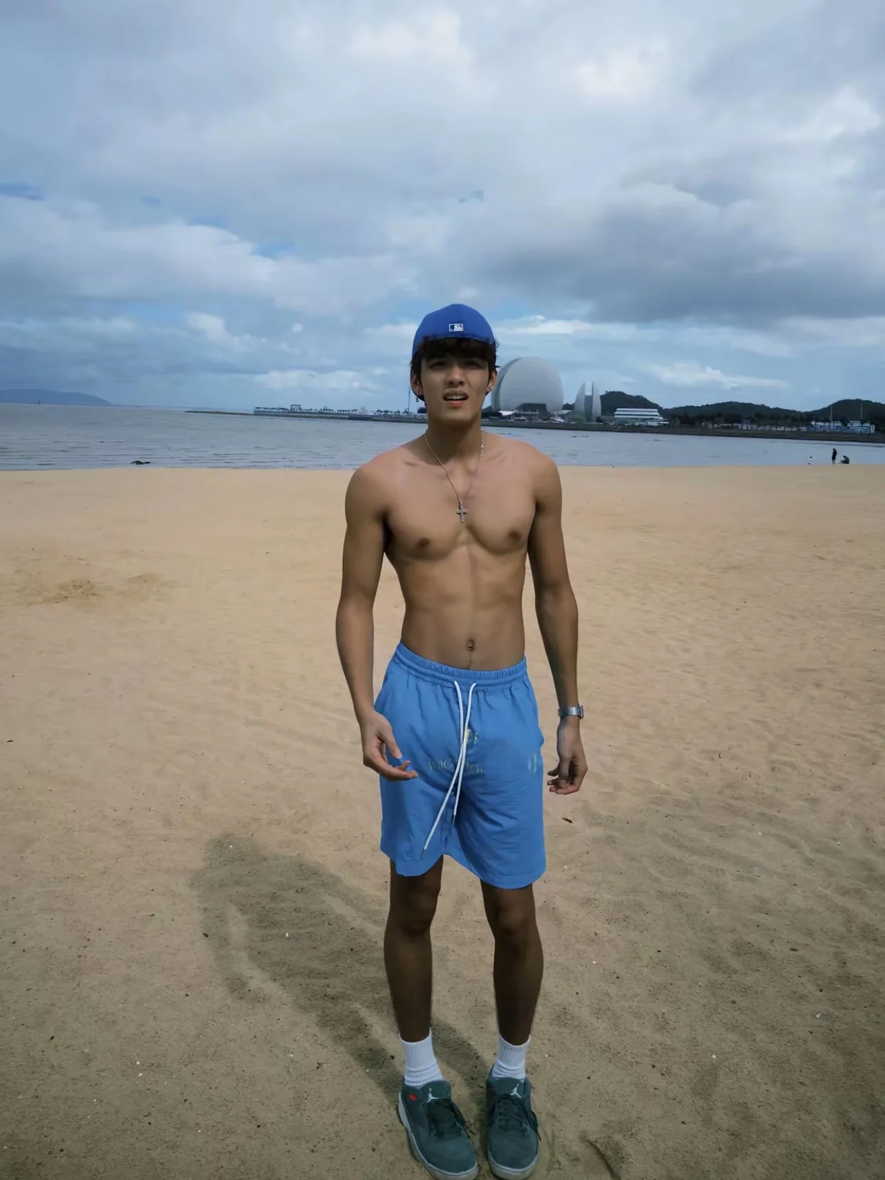 American Sle Summer Qui Dry Nylon Dstring orts Uomo Casual Allentato Sport Al ginocchio Alla moda Gamba dritta orts