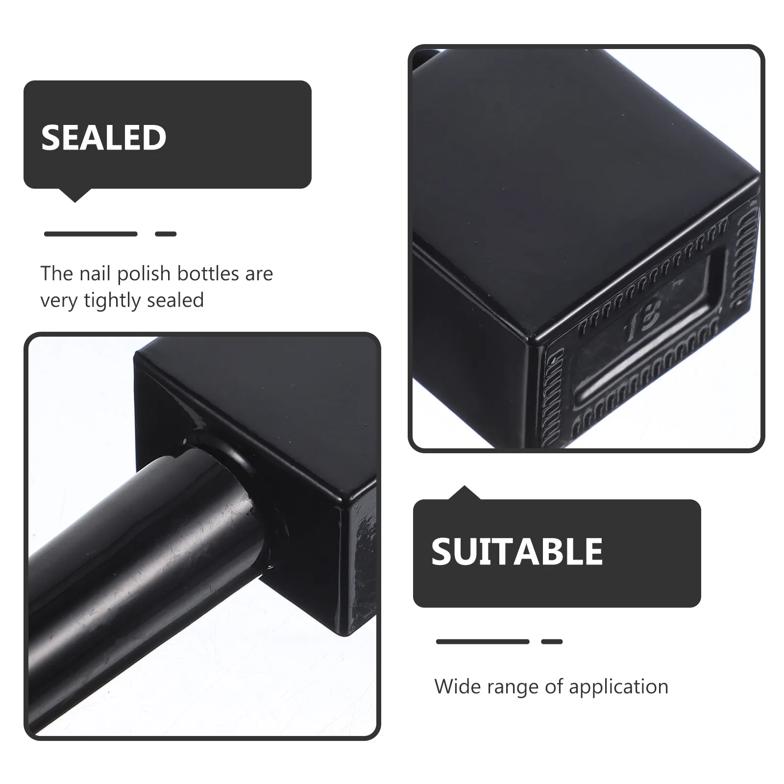 

Набор из 6 стеклянных флаконов для гель-лака с кисточкой, компактные пустые флаконы для лака для ногтей для активного отдыха, путешествий, салонов красоты и магазинов косметики