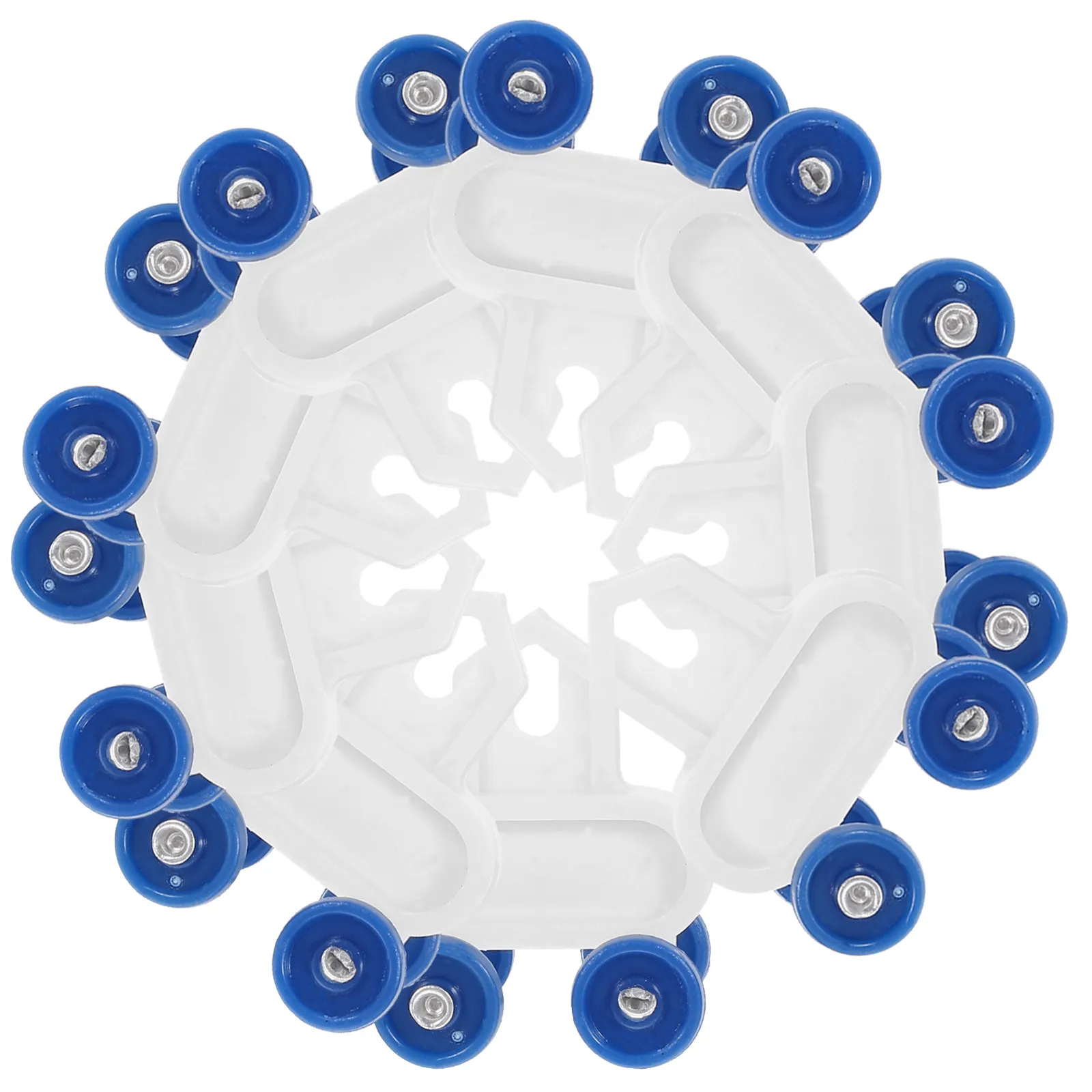 20Pcs Curtain Track Rollers Plastic Double Curved Drapery Gliders Smooth Sliding Replacement Curtain Pulley Accessories