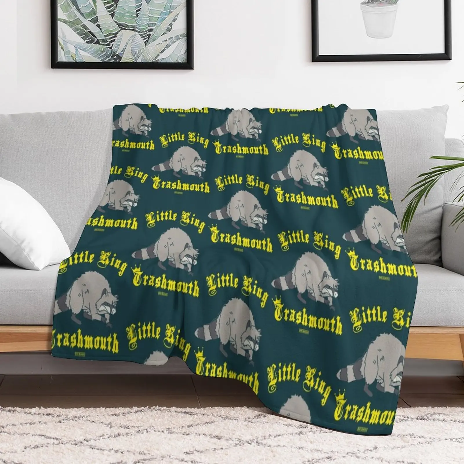 

B0b_s.Burgers Little King Trashmouth Premium Throw Blanket Sofa Blankets For Bed Luxury Brand Blankets