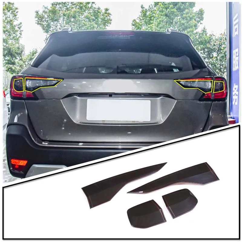 For Subaru Outback 2021 2022 2023 ABS Car Tail Light Cover Indicator Reversing Light Protection Cover Decoration Accessories