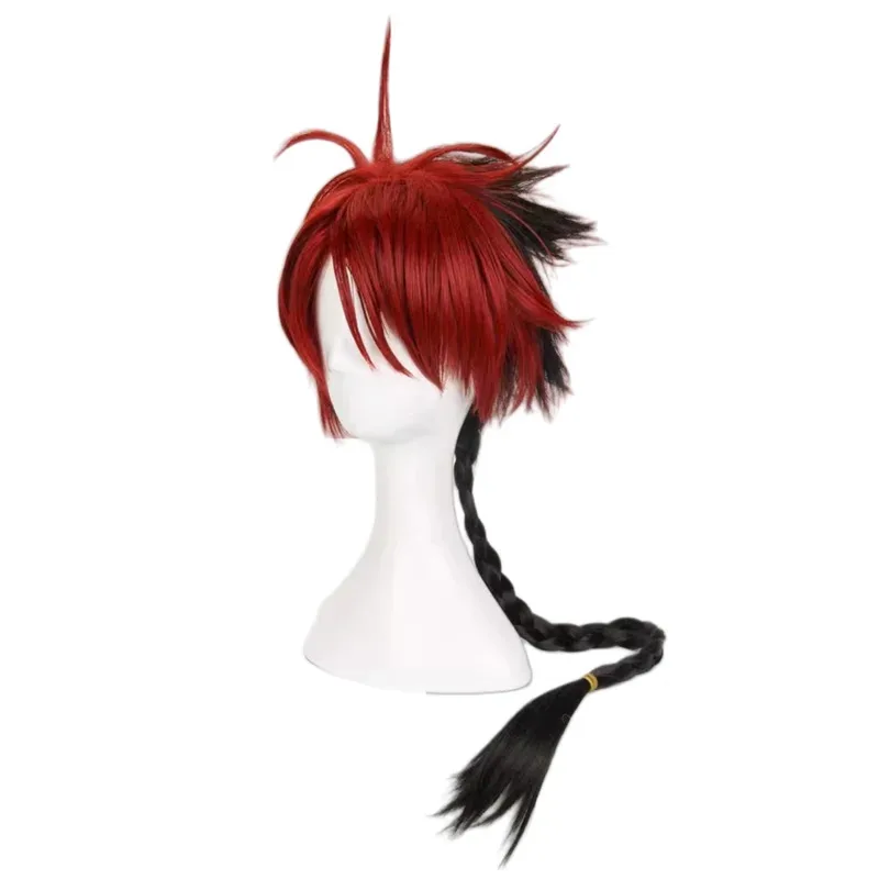 Anime Seraph of The End Crowley Eusford Cosplay Costume Red Cloak Military Uniform Full Set Wig Man Halloween Christmas Suit 5ft