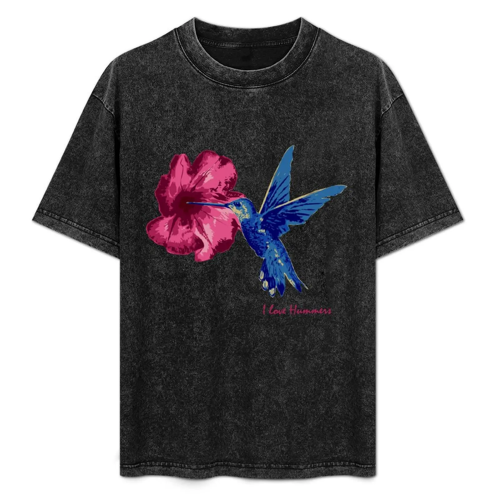 

Humming Bird and Flower, I love hummers T-Shirt animal prinfor boys aesthetic clothes new edition mens t shirts top quality