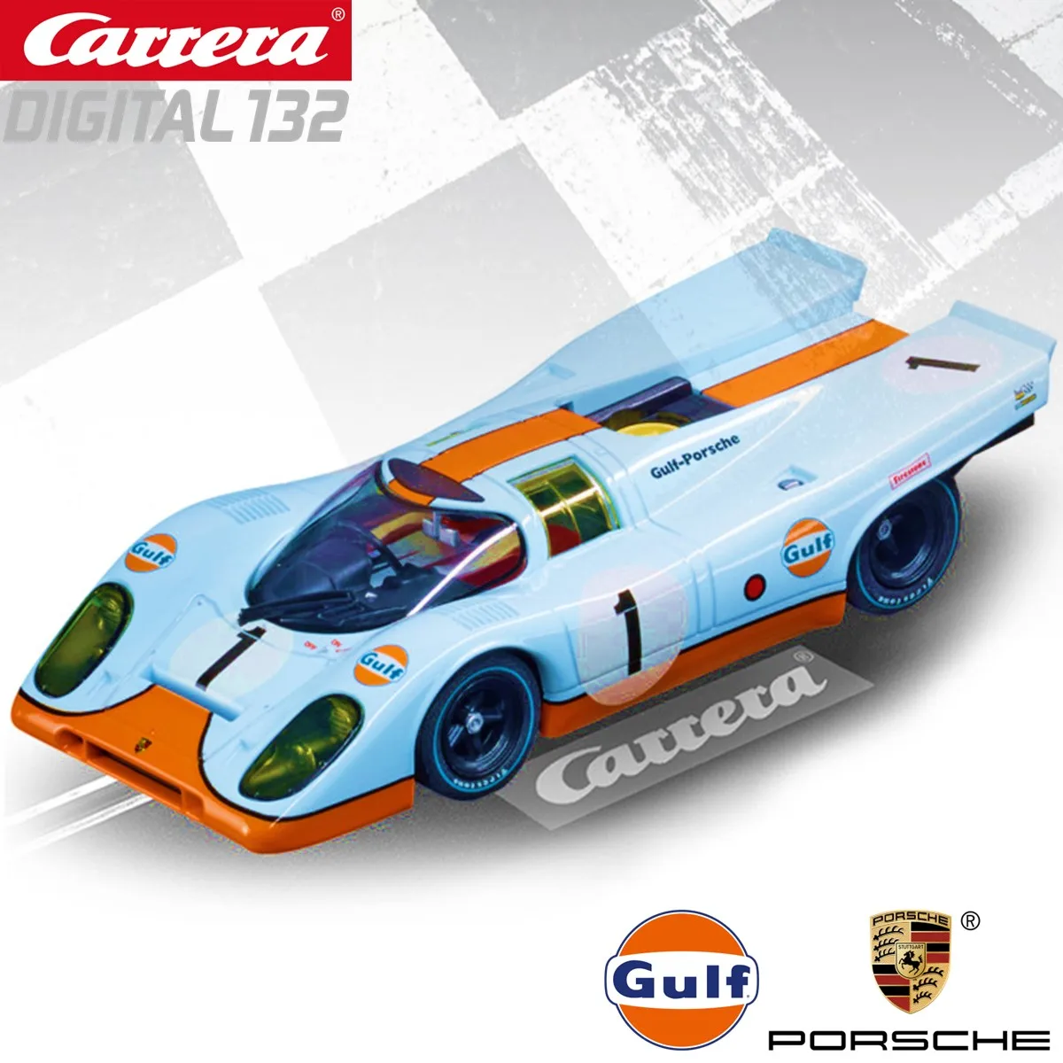 Carrera Slot Car Digital132 Porsche 917K 30749 Gulf Racing/30791 Gesipa Racing Team No.54/30888 No.26/30958 No.43 Spa 1000km1970