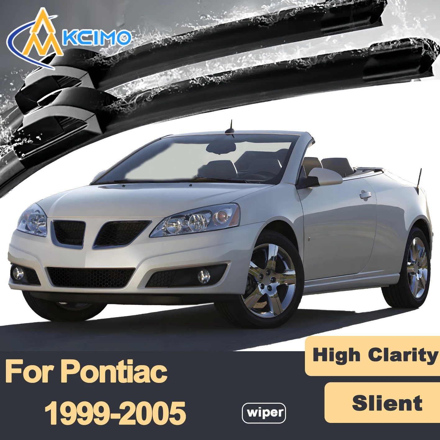 

Premium Rubber Durable Silent Windshield Wiper Blades 2pcs for Pontiac Grand Am 1999-2005 Front Wiper Blades Set