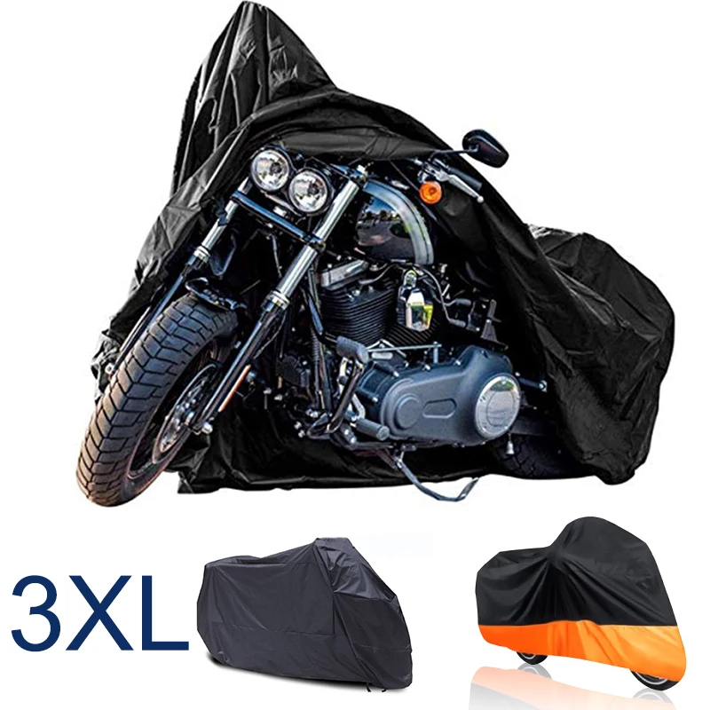 

Motorcycle Cover Waterproof Dustproof Outdoor Motorbike Scooter Cover 180T Motors Dust Rain UV Protector Cover For All Season