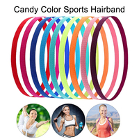 Thin Sport Headbands For Women And Men Non-slip Yoga Hair Band Elastic Sweatbands For Football Basketball Soccer Tennis And Golf