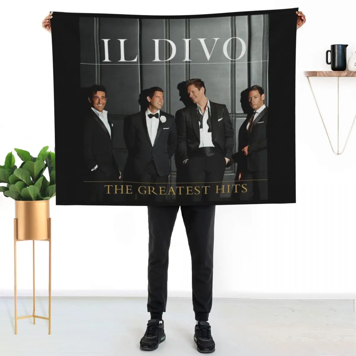 Il Divo greatest hits deluxe 2 cd version Throw Blanket Bed manga anime Sofa Throw Plush Hairy Blankets
