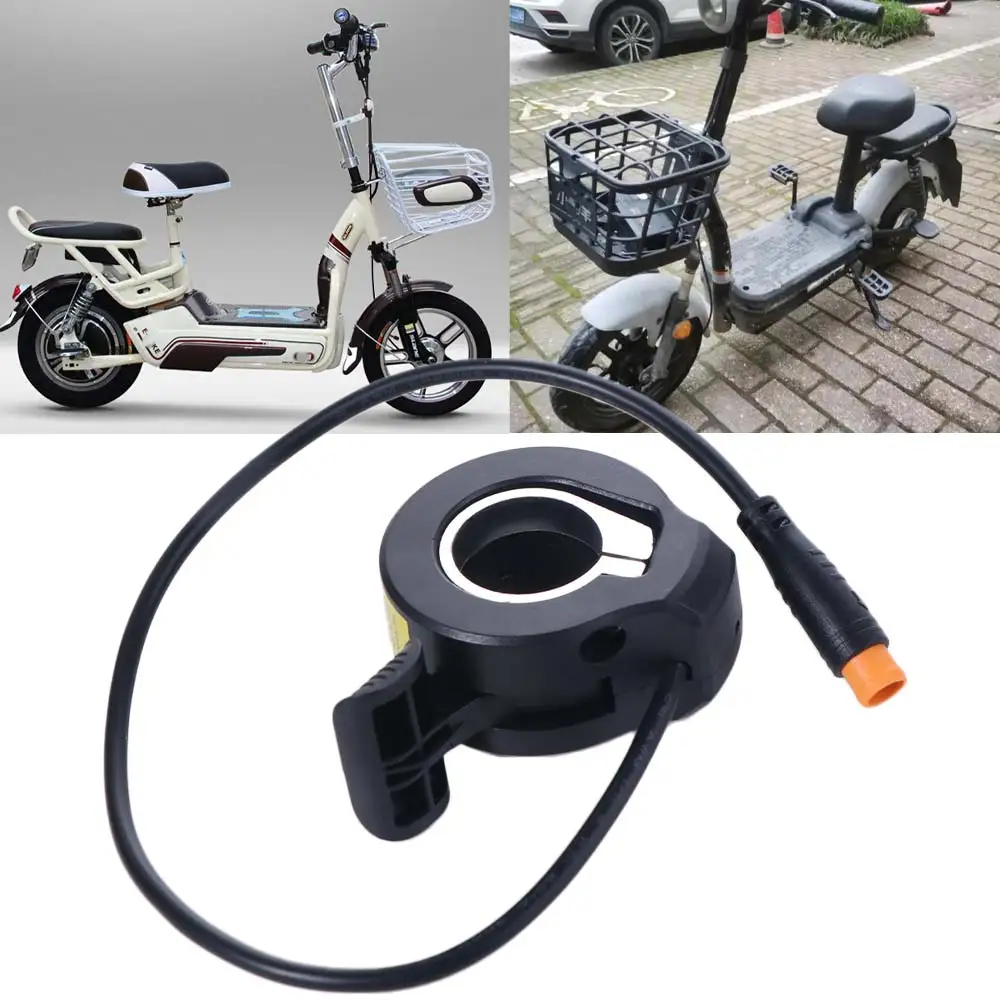 

Speed Control Electric Bike Thumb Throttle Plug Connector Right and Left 130X Thumb Throttle Waterproof WP Accelerator