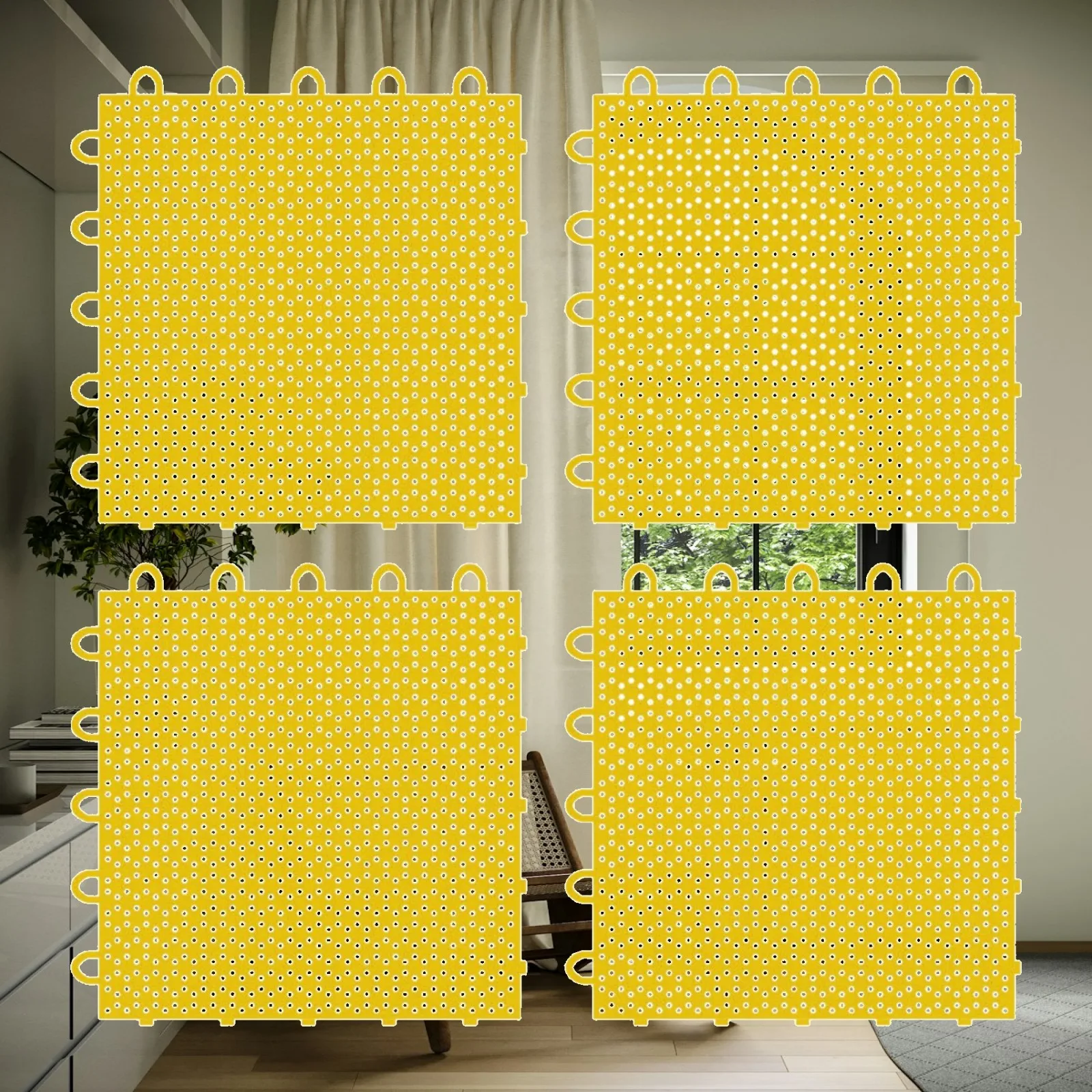 Ice Hockey Training Board Synthetic Ice Tiles Non-slip Practice Mat for Backyard or Patio Use