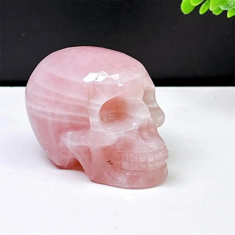 

Natural Labradorite Hear Eye Skull Carving Reiki Healing Fengshui Stone Home Office Decoration Holiday Gift 1PCS
