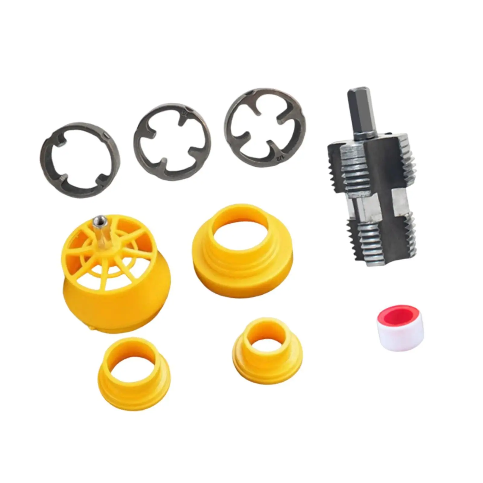 

PVC Thread Maker Tool for Electric Drill, Professional High Efficient Plumbing Tool for Threading Irrigation Cutting Plumbing
