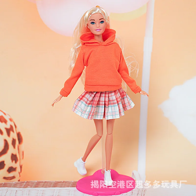 1/6 BJD Doll Clothes For Barbie Doll Outfits Puff Sleeve Shirt Skirt Shorts For Barbie Clothes 11.5" Dollhouse Accessories Toys view 3