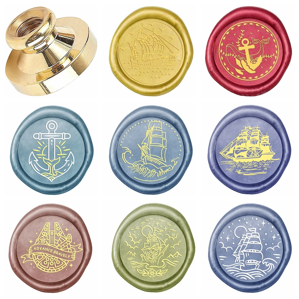 Sailboat Series Wax Seal Stamp Head 0.98\