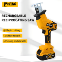 HELNO 3999W Cordless Electric Reciprocating Saw 20V Brushless Electric Saw Multifunctional Metal Wood Pipe Cutting Saw