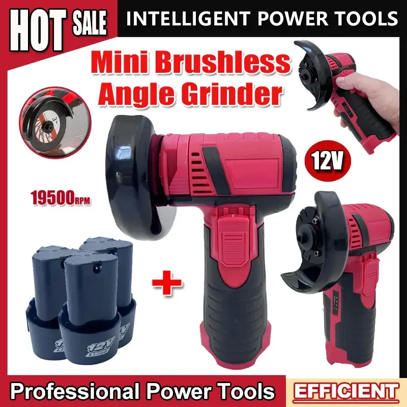 

Бесщеточная аккумуляторная угловая шлифмашина 12В для Milwaukee, для алмазной резки, беспроводной электроинструмент