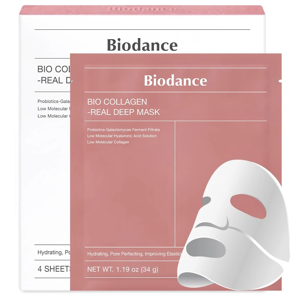 Biodance Bio-Collagen Real Deep Mask Hydrating Overnight Hydrogel Pore Minimizing Elasticity Improvement Skin Care