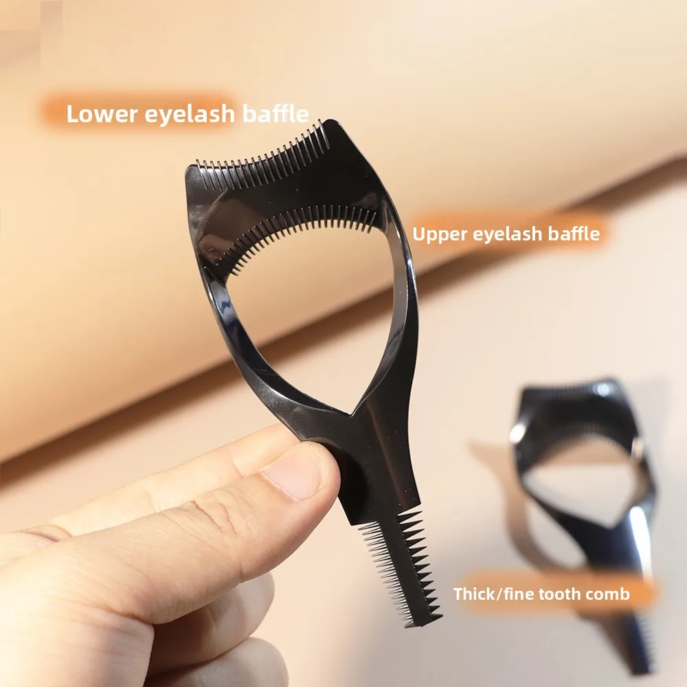 3 in 1 Strumenti per ciglia Trucco Mascara Scudo Guardia Bigodino Applicatore Pettine Strumento cosmetico di bellezza Guida Carta Strumento per il trucco 3 colori Nuovo