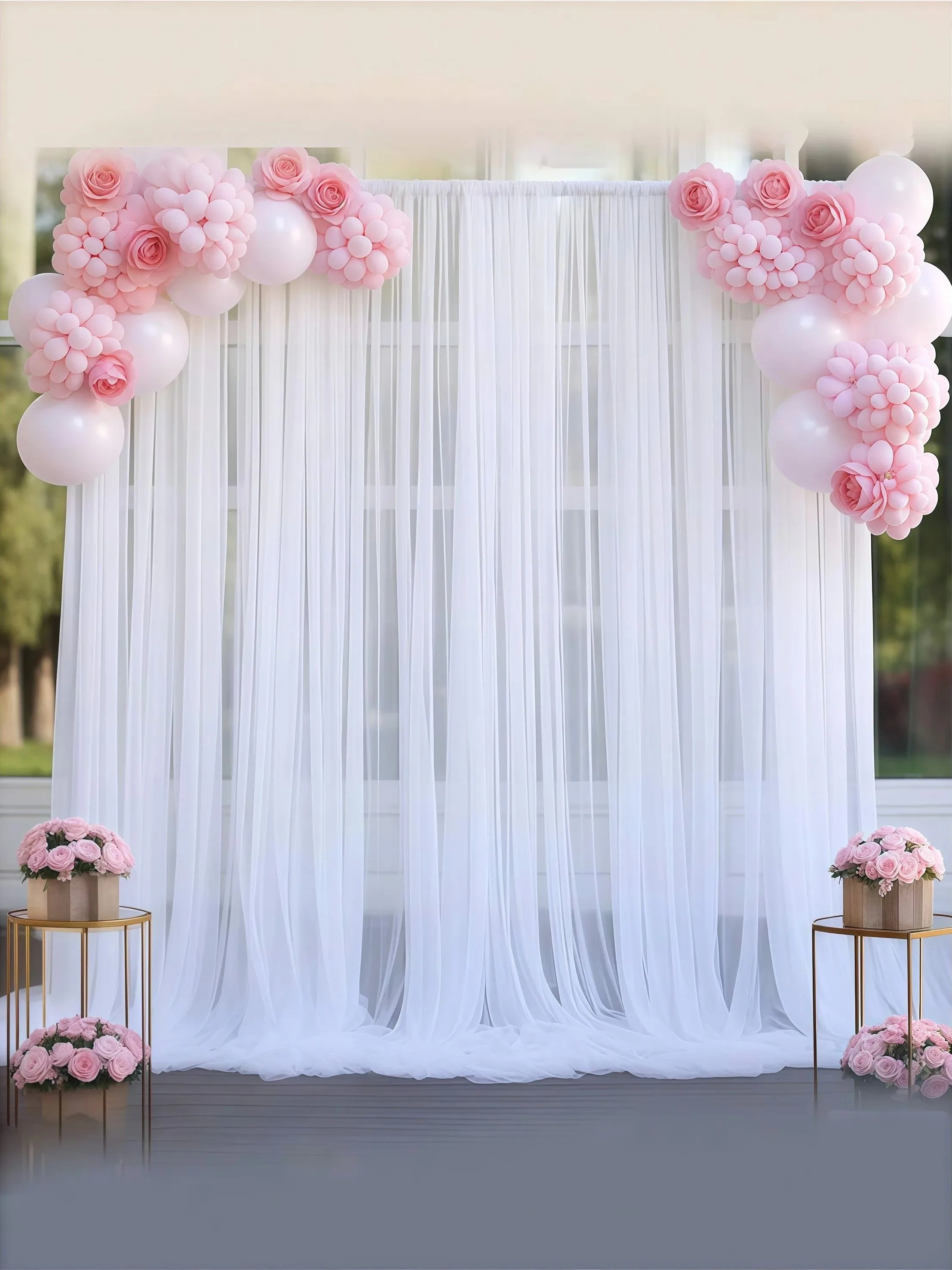 2pcsset-16x3m-tulle-backdrop-curtains-wedding-decoration-diy-embroidery-material-kit-chinese-origin-no-brand-registered
