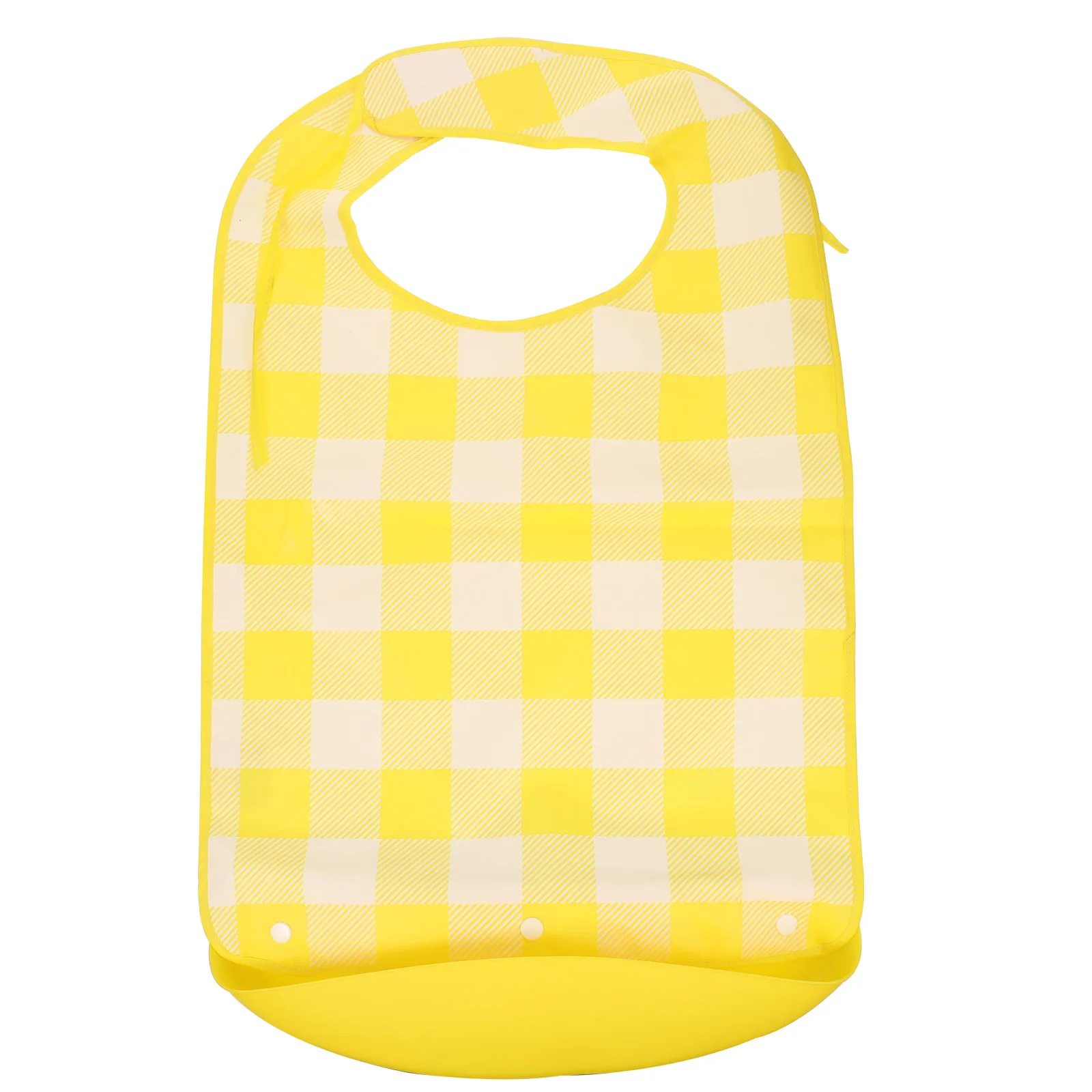 

1pc Waterproof Anti-Leak Adult Bib Large Size Spill Protection For Elderly Mealtime Reusable Eating Apron Clothing Protector