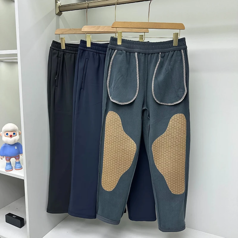 

aphene Technology Warmth Outdoor Men's Color Windproof Waterproof Fce Lined Straight Leg Casual Pants