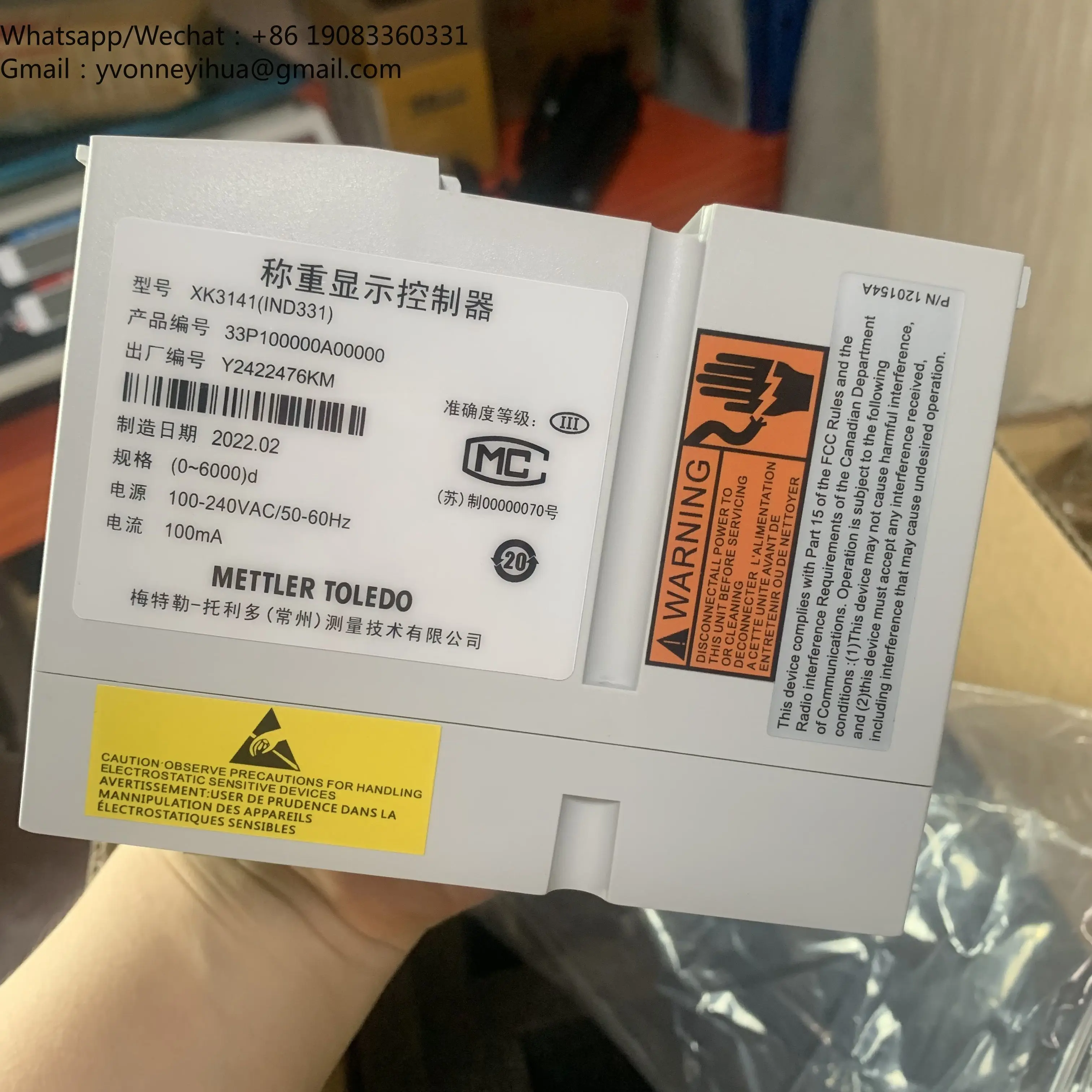

Weighing Display Controller IND331 Control Display Instrument IND360