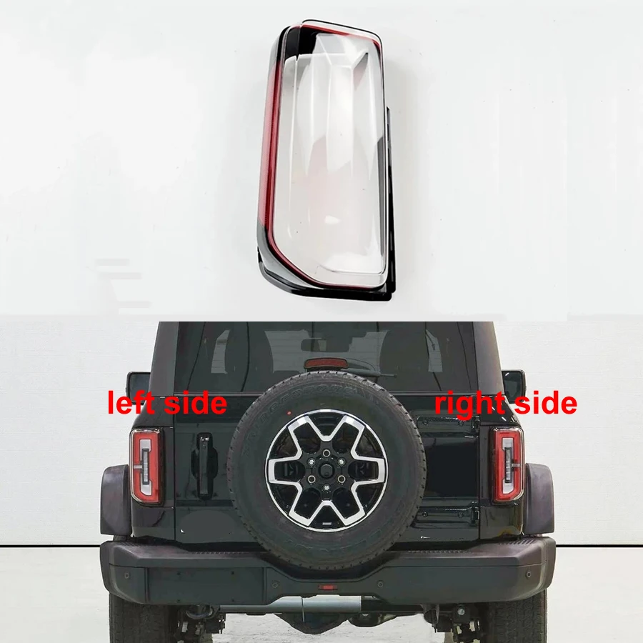 

For Ford Bronco 2023 2024 Rear Taillight Shell Tail Lamp Cover Turn Signal Stop Light Mask Replace Original Lampshade