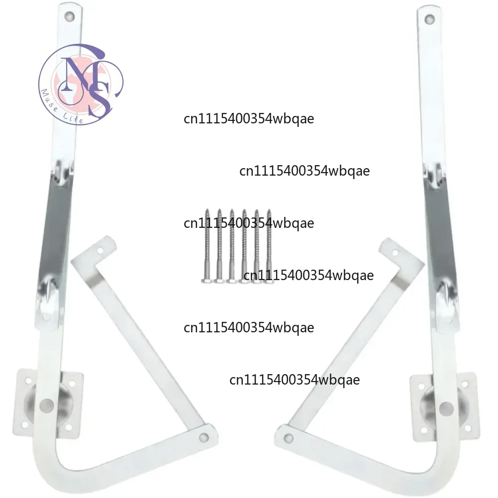ZOCI-FOR-White Zinc Alloy Attic Ladder Hinge Arm Fit Werner Mk5 WU2210 W2210 Door Stop Mechanism Replacement Part