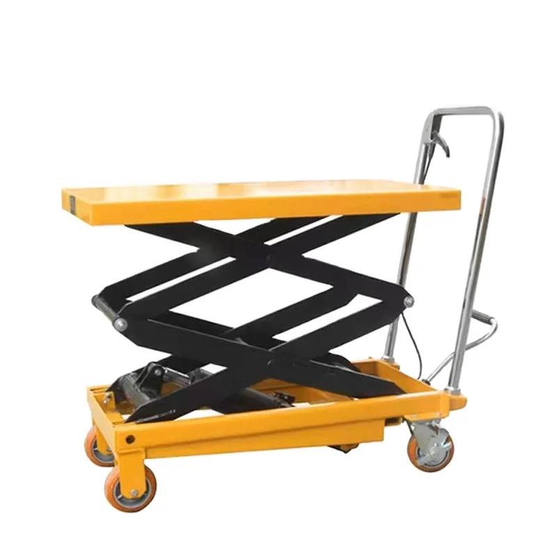 1000 kg 1 ton manual De Levantador hydraulic 2000 kg manual lift table