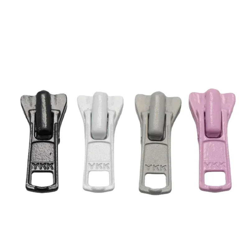 

Застежка-молния YKK 3 #5 #8 #10 # с автоблокировкой, резиновый слайдер с 2 язычками, черный розовый серый, для ремонта палаток, швейных принадлежностей, 20 шт./партия