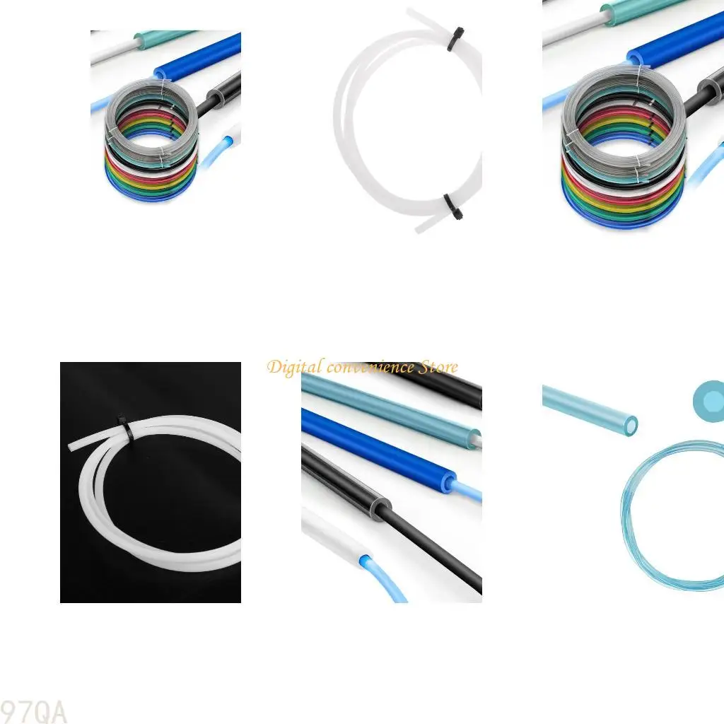 

97QA ПРИНТЕР ПРИНТЕР 1M 2M PTFE TUBE 1,75 мм Bowden Extruder Id2mm OD4mm Tube для Ender3