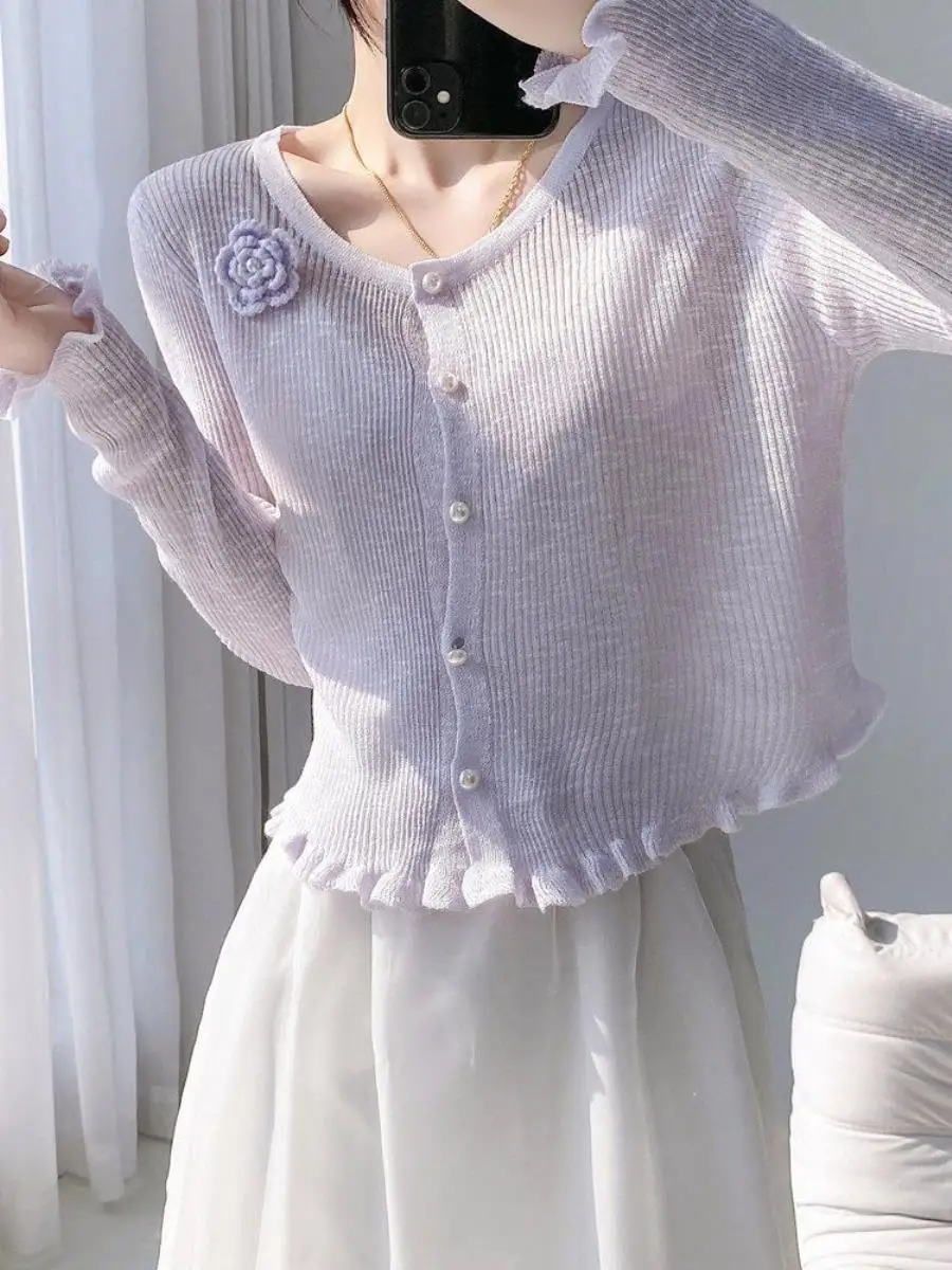 cardiga-de-trico-com-renda-feminino-casaco-fino-de-verao-novo-conjunto-de-duas-pecas-com-xale-de-trico-de-flores-pequenas