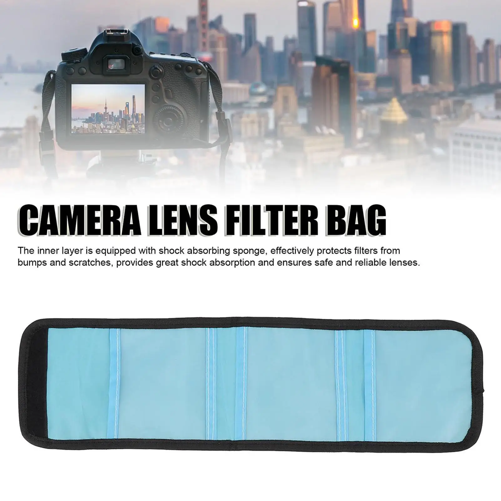 

Lens Case Photography Camera Filter Lens Bags Portable Pouch for Travel Photography Commuters Students Outdoor Enthusiasts