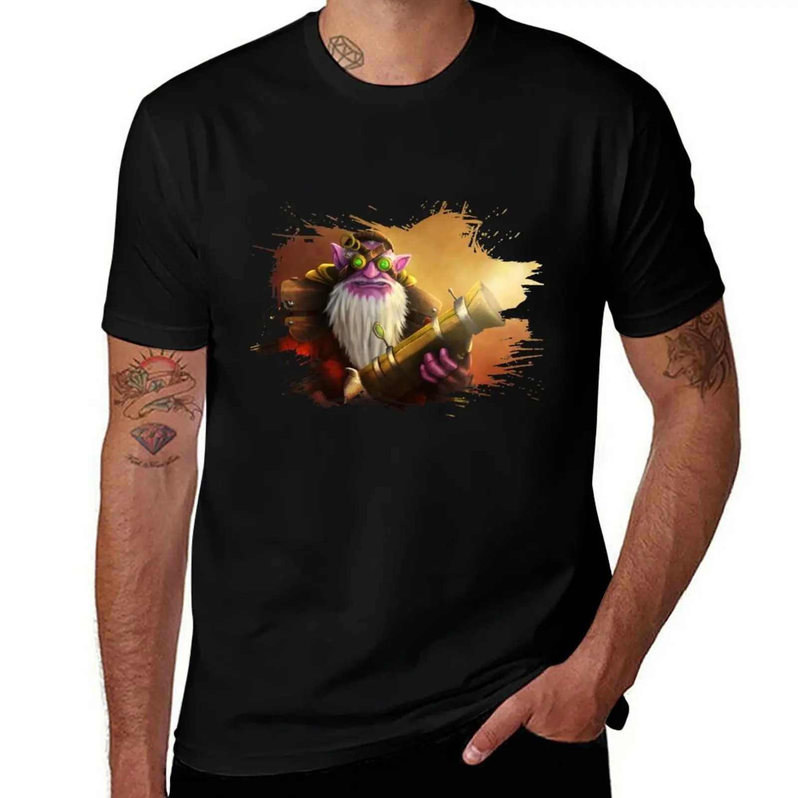 

Dota 2 Sniper T-Shirt Casual Loose Short Sleeve Tee for Men