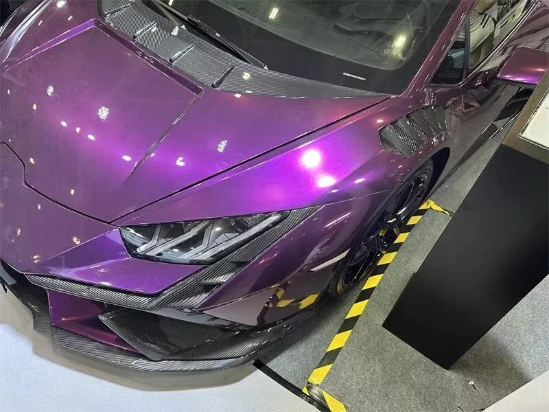 V Style for Huracan Front Fender for LP610 Real Forged Carbon Fiber Vented Fender for Huracan LP610 Louvered Spoiler 6