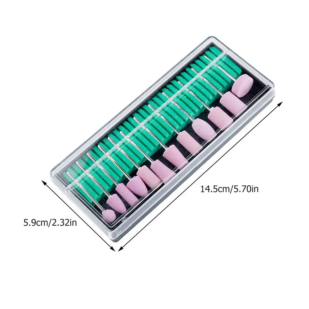 12 stuks polijstkoppen multifunctionele elektrische nagelvijl manicure boorgereedschap nail art slijpkop manicure aanbod