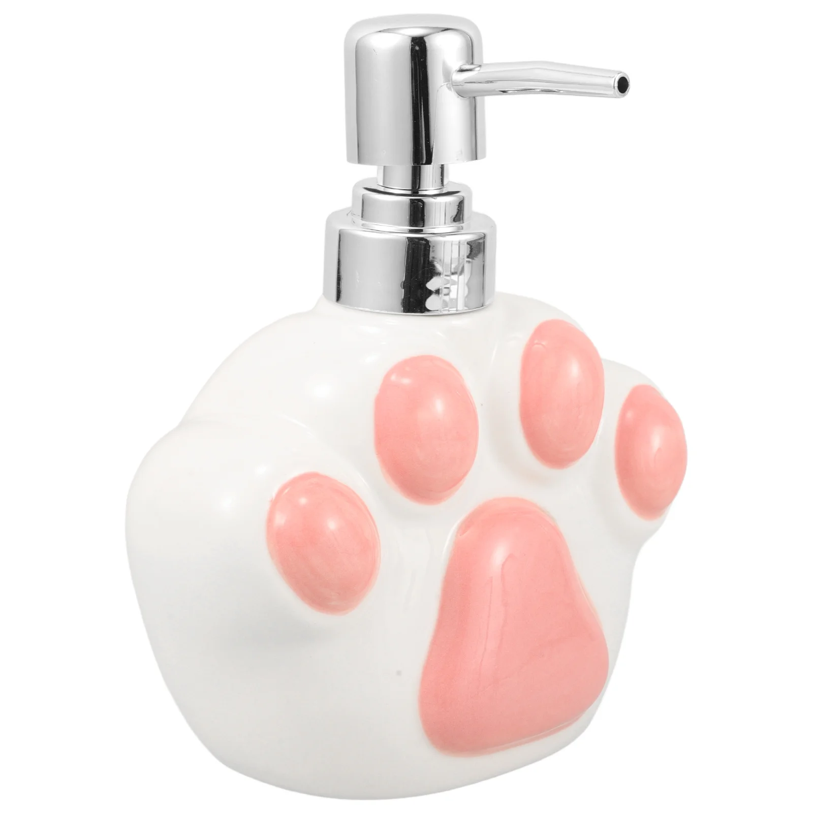 موزع صابون بتصميم مخلب القطط من السيراميك، زجاجة محلول متعددة الاستخدامات، مدمجة ومحمولة ومضادة للتسرب، أنيقة وحديثة للاستخدام في المطبخ #1