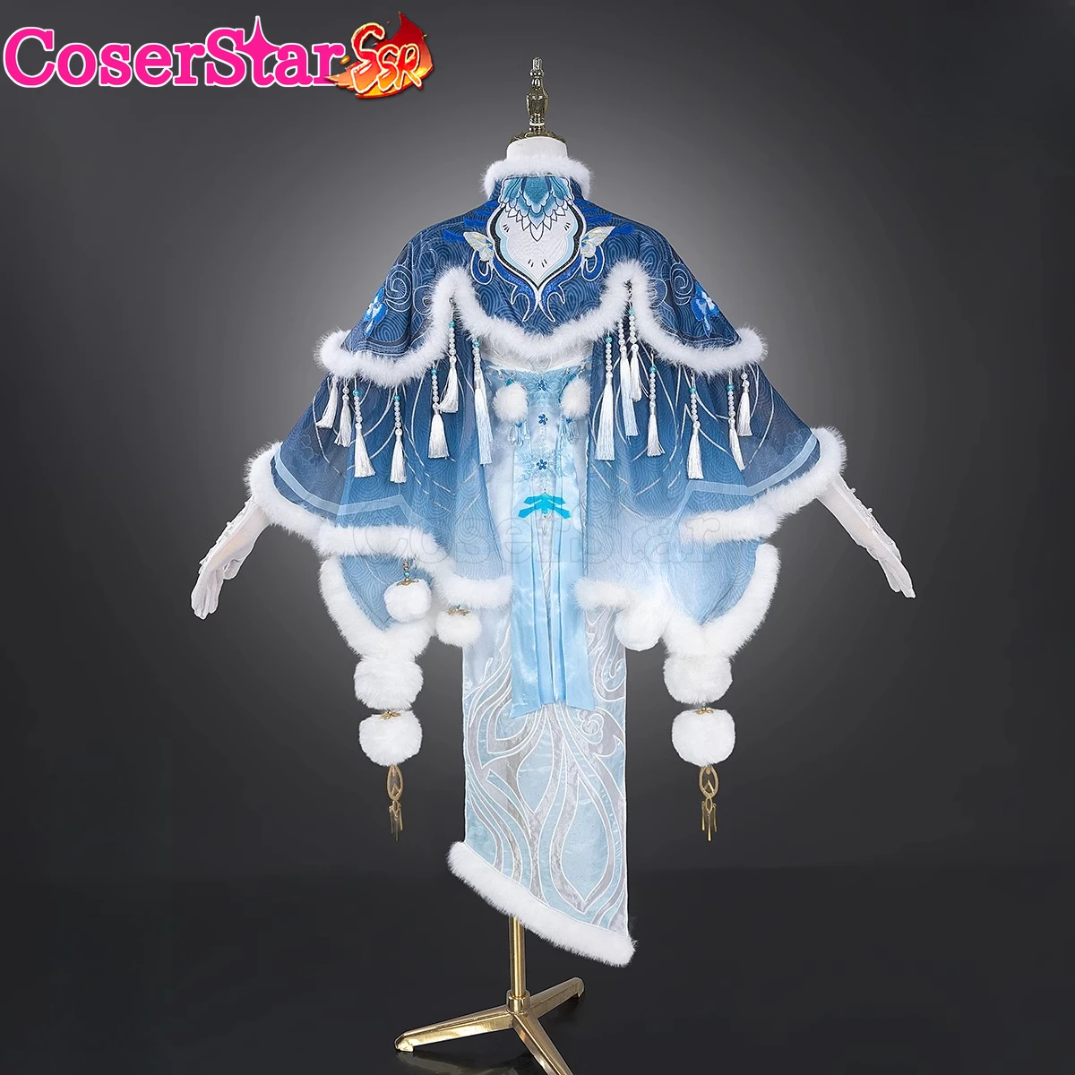 CoserStar-SSR Naraka: Bladepoint Justina Cosplay Gu Justina Gu Cosplay Costume Outfit Halloween Party Role Play Wigs Shoes