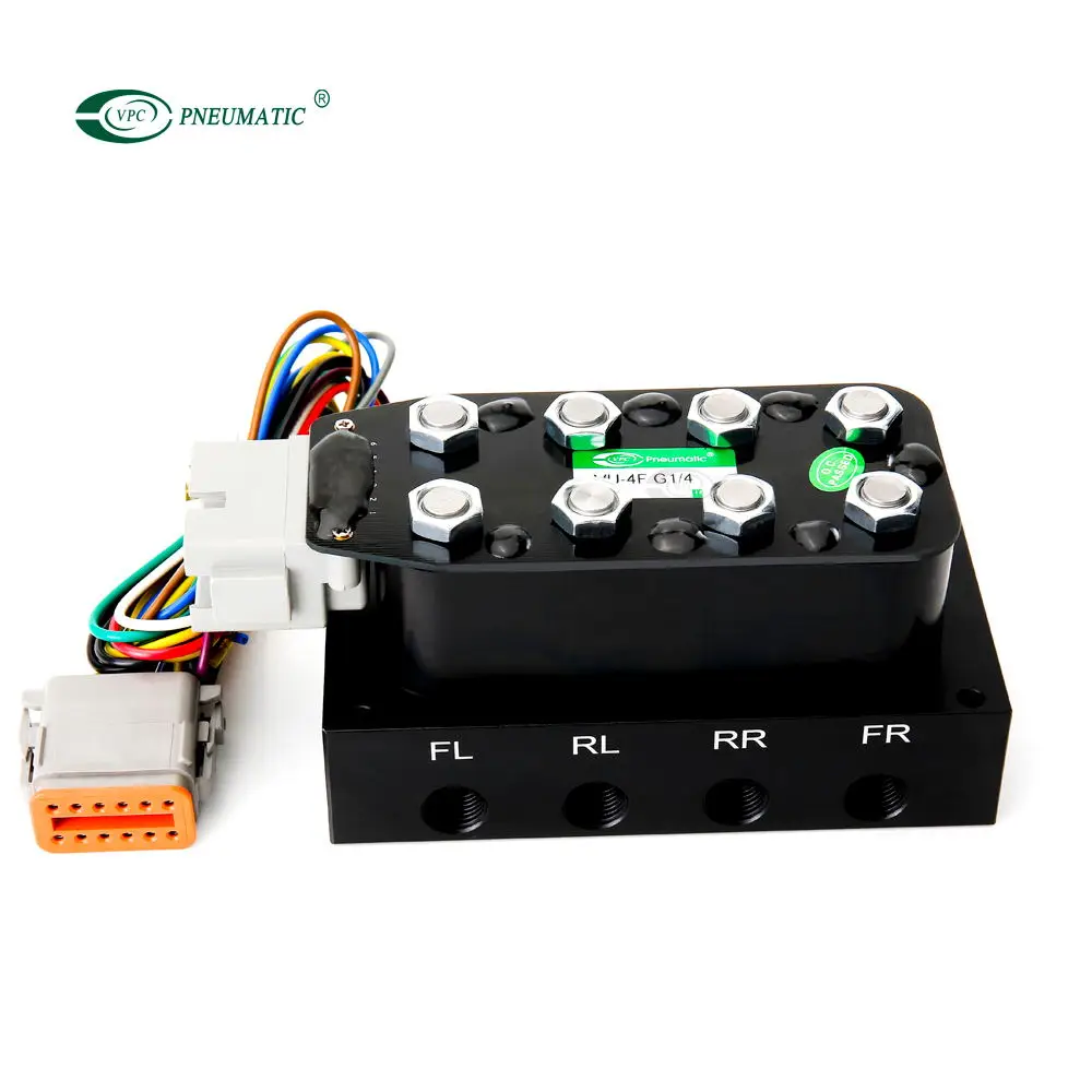 

Accuair Aa VU4 Air Ride Suspension Compressor Valve Block with Controller for Cars