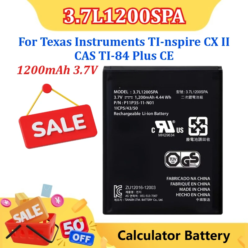 New 3.7V 1200Mah 3.…