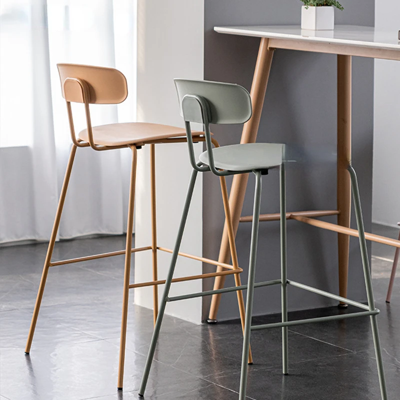 

Breakfast Terrace Bar Chair Modern High Reinforce Barhocker Bar Chair Office Reception Desk Minimalist Banqueta Home Decoration