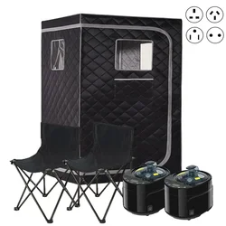 Full Size Steam Sauna Set Large Space Home Spa With 4L Steamer 1500W EU US AU UK Plug for Relaxation Detox