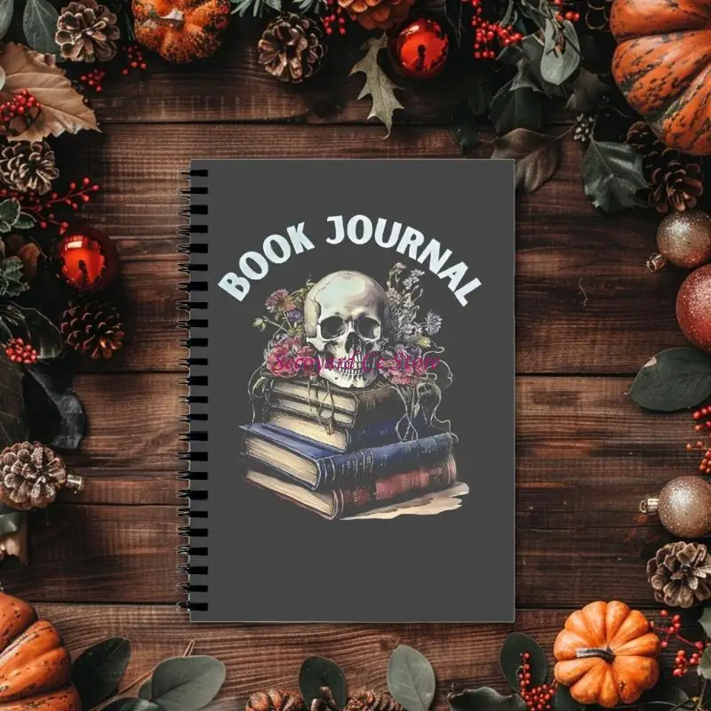 N3UC Halloween Planner Journal Twin Coil Binding Notebook 148x210mm For Journaling